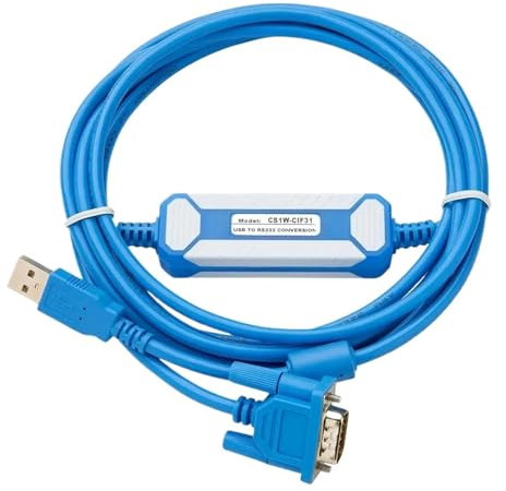 KNWHGGKCV Cavo seriale for switch USB CS1W-CIF31+ Adattatore for cavo di programmazione con isolamento ottico USB-CIF31 da USB a R232, convertitore 232(Gold Plated Version)