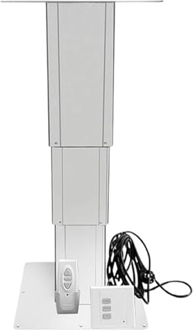 WPWSDWMX Robuster Wohnmobil-Tischfuß, Elektrisch Verstellbare Tischbeine aus Aluminiumlegierung, mit Bedienfeldschalter und Fernbedienung zur Höhenverstellung, Einklemmschutz(31-71cm/12-28in)