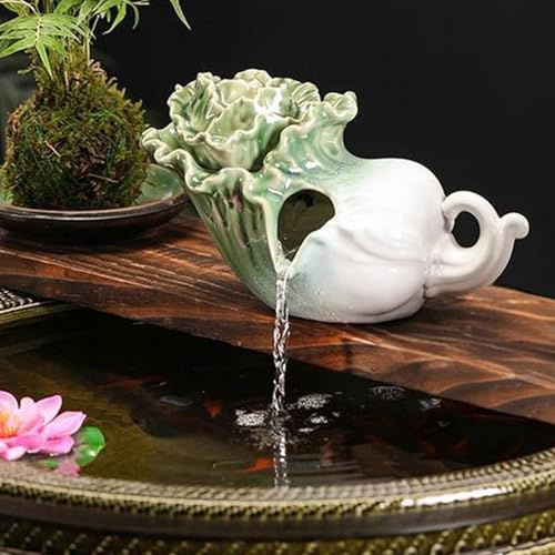 Sputacchiera per laghetto da giardino, Piccola Fontana Per Laghetto, Acquario Laghetto Decorazione, Cascata da Giardino Accessori per Fontane(22 * 11.5 * 13cm/8.7 * 4.5 * 5.1in)