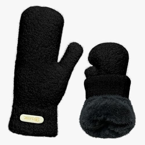 Moufles en velours arctique pour femme, gants d'hiver en polaire imperméable, gants d'hiver thermiques