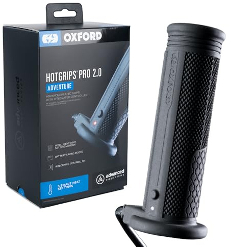 HotGrips Pro 2.0 Adventure (Integrated) EL400 | Heated Handlebar Grips for Cold Temperature Winter Weather Motorcycle Motorbike Riding