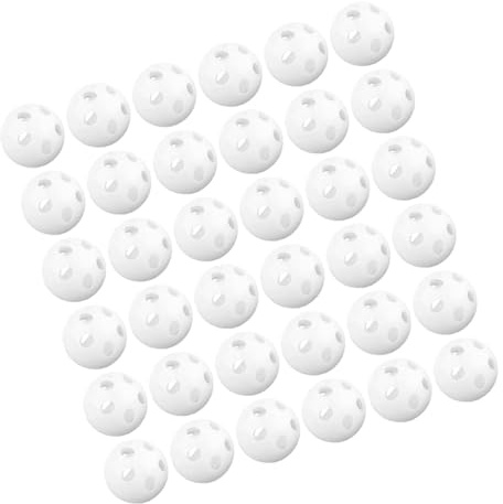 HEALSOPTHY 60 Stück Weiße Rasselbälle aus Kunststoff Geräuscharm Leicht Sicher für Junge Mädchen als Diy-inserts für Plüschtiere Geeignet für Neugeborene und Bastelprojekte