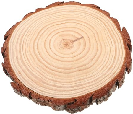 MERRYHAPY Stepping Stone Bois Naturel Épaisseur Résistant Intempéries pour Allée Jardin Extérieur Terrasse Paysage