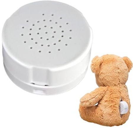 Registratore Vocale Da 5 Pezzi | Dispositivo Vocale Registrabile | Cassa Sonora A Colonna Da 60 Secondi | Per Animali Di Peluche, Bambole, Cuscini, Giocattoli | 45 Mm