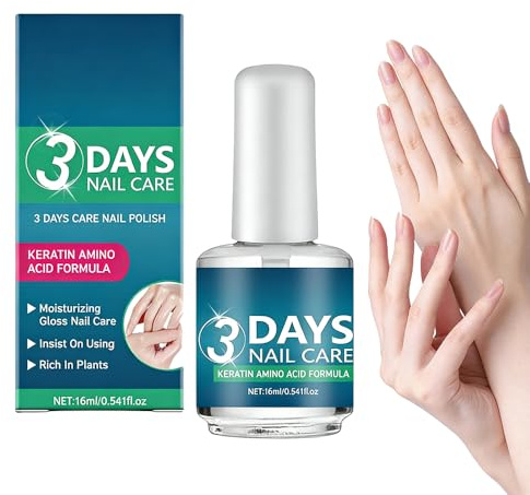 3 Days Nail Care, Hochglänzendes, Transparent Schnell Trocknendes Nagelöl, 2026 Neuest Nagel Öl 16 Ml, Nagelhärter Für Stärkere Und Gesündere Nägel, Reparatur Von Rissigen Und Trockenen Nägeln (1)