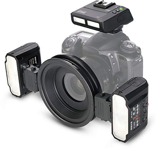 Meike MK-MT24S Macro Twin Lite Flash for Sony A9 A7III A7RIII and Other MI Hot Shoe Mount Mirrorless Cameras