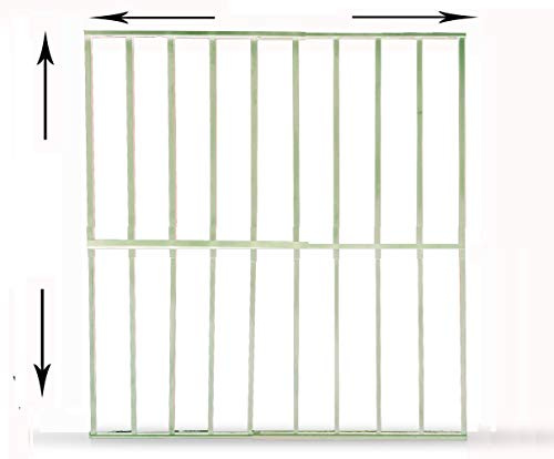 REJA ANTIRROBO PARA VENTANA. ADAPTABLE A TODAS LAS MEDIDAS. (95X95CM HASTA 165X165CM ALTO Y ANCHO, BLANCO)