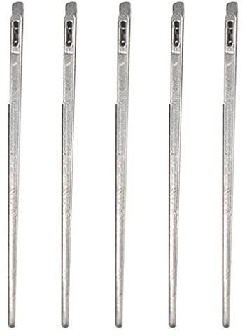 Angoily 5Pcs di Cuoio Aghi 2 Fori Aghi Fai da Te Tessitura di Cuoio Corda di Ago per Fatti A Mano di Arte Artigianato