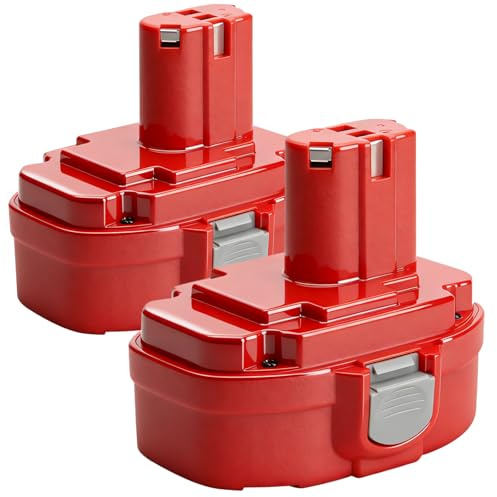 18V NI-MH Battery 4000mAh replacement battery for PA18 1822 1823 1834 1835 8391D 192827-3 192827-3 192829-9 193159-1193102-0 192826-5 Replace Battery for Makita 18V Batteries (2Pack)