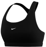 Nike DX6817-010 W NK SWSH LGT SPT Bra Sports Bra Mujer Black/White Tamaño M