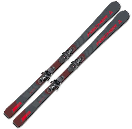 Ski Alpinski Carvingski On-Piste -Rocker - Fischer RC Fire SLR - inkl. Bindung RS9 SLR Z2,5-9 - All Mountain Ski - geeignet für Einsteiger bis Fortgeschrittene - inkl. Skitasche