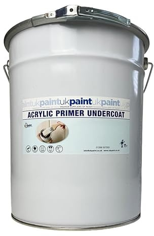 UK PAINT 20 Litres - Acrylic Primer Undercoat - Light Grey