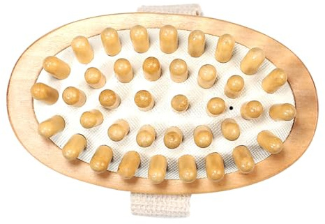 Healeved Massagebürste Ohne Griff 13X8X4Cm Holz Körperbürste Zur Sanften Hautreinigung Und Massage Für Dusche Und Tägliche Körperpflege