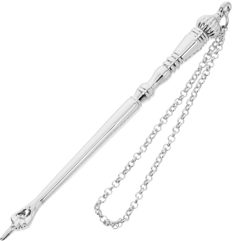 SAFIGLE Puntatore Di Lettura Ebraico in Metallo 5.1 Pollici Con Catena - Strumento Per Bibbia E Torah Ideale Per Bar Mitzvah E Regali Religiosi