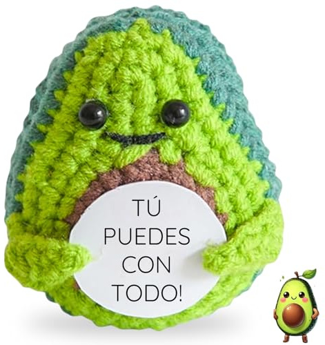 LOS BUEN ROLLITO® Regalo originale e divertente avocado positivo | idea divertente compleanno uomo donna coppia adolescente | regalo decorazione casa, ufficio, fatto a mano, pupazzo di umore