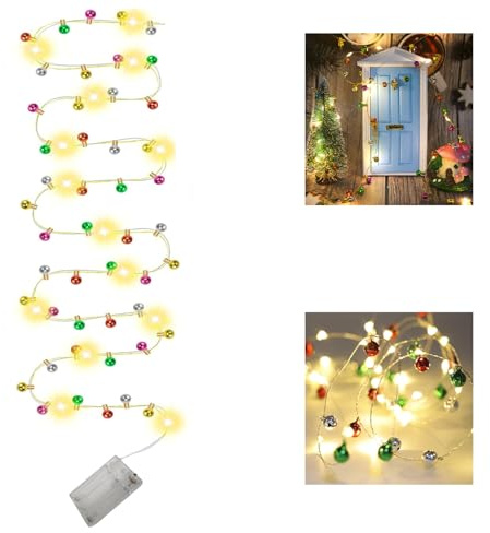 SIGANDG LED Lichterkette(ohne Batterie), 3 Meter 30 LED Micro Silberdraht Lichterkette Innen Batteriebetrieben für Party Weihnachten Hochzeit Halloween Innen Deko, Warmweiß
