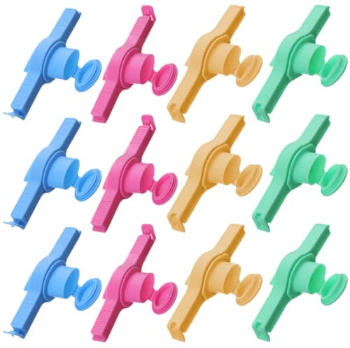PRETYZOOM 12-teiliges Mehrzweck-beutelclips-set Für Lebensmittelclips Verschlussclip-set Für Snackbeutel Wiederverwendbare Chipsclips