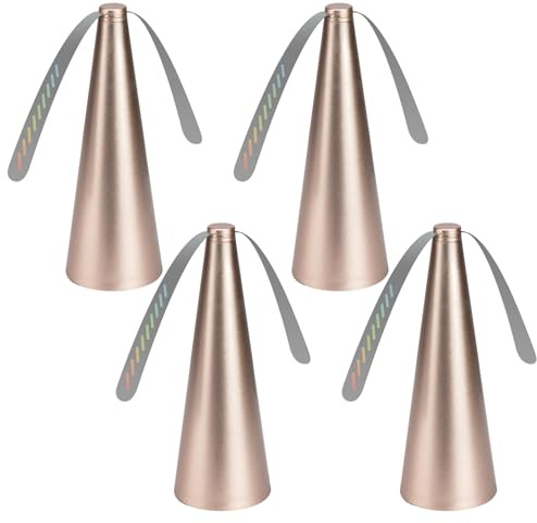 Repelente de moscas, ahuyentador de moscas, para mantener alejados de los alimentos y las moscas de los alimentos, ventilador para mesa y terraza, portátil y suave, funciona con pilas (4 piezas