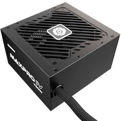 ENERMAX MAXPRO IV 750 W Bloc d'alimentation ATX Gaming Non modulaire avec câble en Maille individuelle 80 Plus Ventilateur Silencieux 120 mm Condensateur avec Circuit de Protection 5 Voies EMP750W