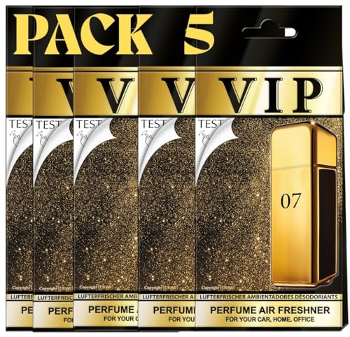 VIP-007 Ambientador para coche, 5 unidades, purificador de aire, fragancia para coche, apartamento e interiores, perfumes de lujo, accesorio