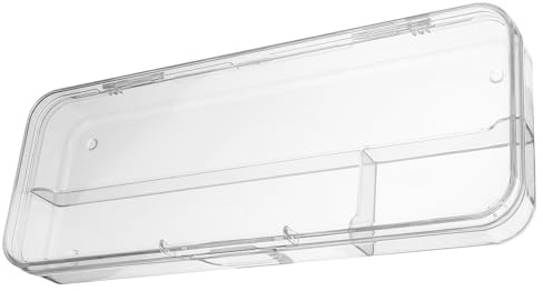 TOGEVAL Transparente Leichte Stiftebox aus Robustem Kunststoff Großer Organizer für Stifte Marker für Schüler Lehrer und Jugendliche Praktischer und Tragbarer Federtaschen Organizer