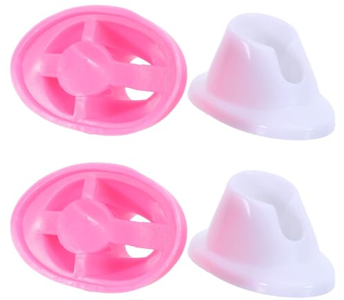 FONDOTIN Soporte para Uñas de Manicura de Silicona Antiderrames, Expositor de Esmaltes 8 Piezas (4 de Color y 4 Rosas), Organizador Compacto para Salón y Uso Doméstico de Arte de