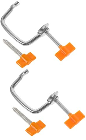 TOYANDONA 2 Sets Pasta Machine Clamp Replacement for Manual Hand Crank Pasta Makers, Universal Fit Holder with Easy Quick Installation, Sturdy Iron and Pp Material, for Home Kitchen Use