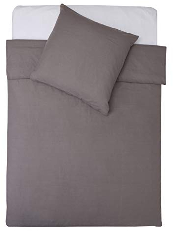 Lumaland Premium Bettwäsche mit hochwertigem YKK Reißverschluß | Bettbezug 155 x 220 cm & Kissenbezug 80 x 80 cm | Everyday Ganzjahres Bettbezug-Set