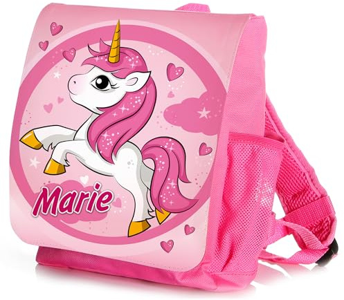 Unikatolo Kinder-Rucksack mit Name - Personalisierter Kindergartenrucksack - Kita-Tasche - Bedruckt