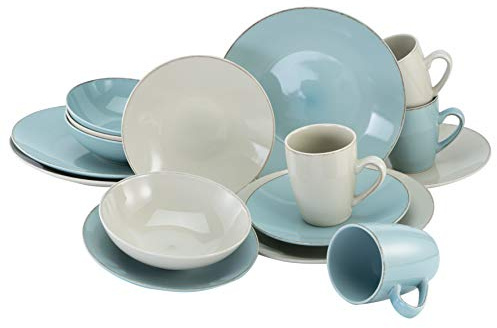 CreaTable, 22244, série OSLO, service de table, service combiné 16 pièces
