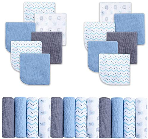 Viviland Baby Washcloths 24 Pack, Toddler Wash Cloths for Bath, Super Soft & Absorbent Bath Towel for Newborn and Infants, Baby Towels Care for Baby's Sensitive Skin