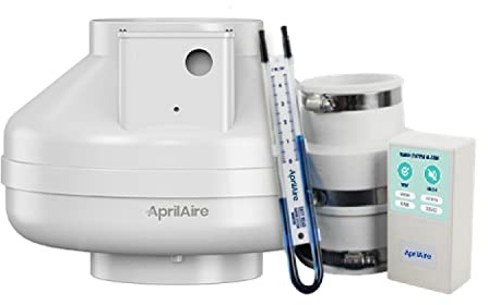 Aprilaire ARN25K Radon Mitigation Kit, 1500 and 2500 Sq. Ft., Basement, Crawlspace, Slab Application, Quiet Performance, Indoor/Outdoor, Commercial/Residential, Manometer, System Alarm