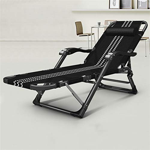 Chaiselongue für ältere Menschen, Schwangere Frauen, Klappstuhl, Sommer, Mittagspause, Liegestuhl, tragbar, lässig, Siesta, für Wohnzimmer, Schlafzimmer, Büro, Klappbett