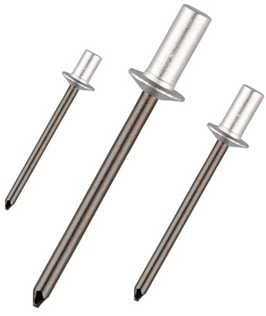 Rivet, Rivets étanches en acier et aluminium, 200/300/500 pièces, 3.0 3.2 4.0 4.8 6.4mm(4.8x10mm,200Pcs)