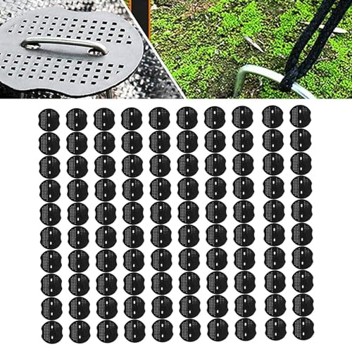 防草シート ザバーン 240 ピン Junta de Estacas de Jardín - Grapa Paisajística con Plástico para una Fijación Resistente de la Almohadilla de Sujeción y Almohadillas para Clavos para el Suelo