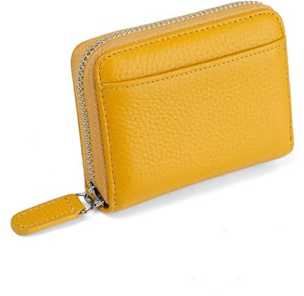 LVUNZJCA Kartenetui Kartenetui, Kreditkartenetui, Organizer, Kartenetui, Brieftasche, Kartenetui, Bank Kartenfächer(Gelb,11x3.5x8.5cm)