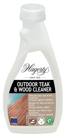 Hagerty Teak & exteriör trä rengöringsmedel I Färglös rengöring av envis smuts och fläckar för teak och andra trätyper I behåller träets naturliga matta utseende på 500 ml koncentrat