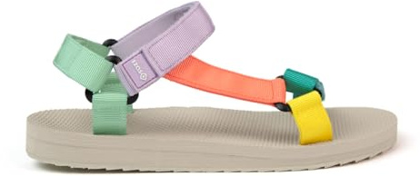 Izas Tyn Sandalias de Mujer y Hombre para Verano Modernas con Plataforma. Calzado Unisex de Caminar Cómodo para Senderismo. Sandalias Deportivas con Doble Cierre. Multicolor