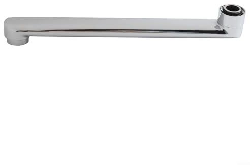 Tubo di prolunga per rubinetto in acciaio inossidabile con design girevole per uso domestico (25 cm)