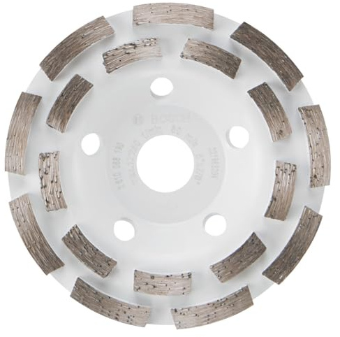 BOSCH DCDR0501 5 Zoll Zweireihige segmentierte Diamantschleifscheibe | Längere Lebensdauer, effektives Schleifen | Beton, Mörtel | kleine Winkelschleifer