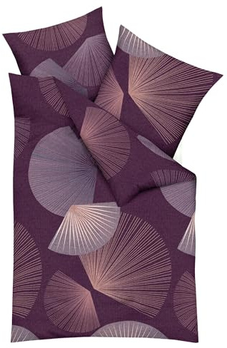 Kaeppel Mako-Satin Bettwäsche Koya aubergine
