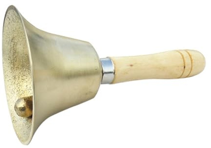 HONMEET Handrassel für Babys Musikinstrument Rasselspielzeug Holzgriff 8cm mit Glocke Babyspielzeug zur Sinnesförderung und Frühen Entwicklung