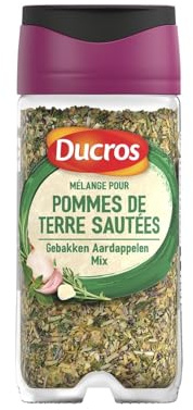 DUCROS - Épice Mélange pour Pomme de Terre Sautées | Saveurs savoureuses et onctueuses | Idéal pour vos plats gourmands | le flacon de 30g | LOT DE 4