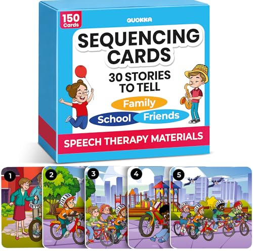 Sequencing Cards for Toddlers - Speech Therapy Materials for Kids