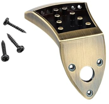 QUXVUIS Metal Triangle Mandolin Tailpiece With Screws Replacement Parts Essential For Musicians Seeking Sound And Performance 8 String Arched Top Mandolin Tailpiece With Screw