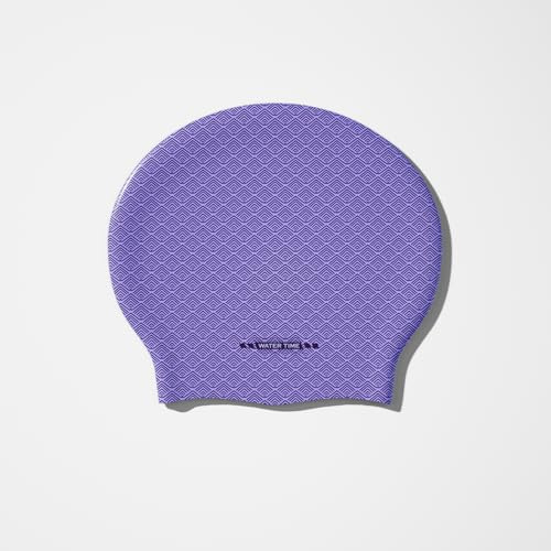 WATER TIME Badekappe für langes Haar wasserdicht UV-beständig elastisch | Große Badekappe mit extremer Dehnbarkeit, reißfestem Silikon, sicherem Sitz – ideal für Schwimmer mit langen Haaren