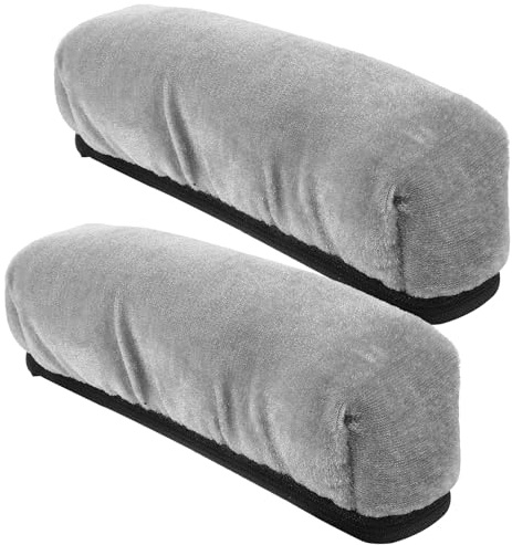 OKUMEYR Protector Muletas 2 Almohadillas de Esponja y Velour para Personas Mayores, Suaves y Reemplazables, para Muletas de Axila y Antebrazo