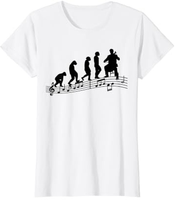 Musicien violoncelliste Evolution Joueur de Violoncelle T-Shirt Graphique avec Valeur