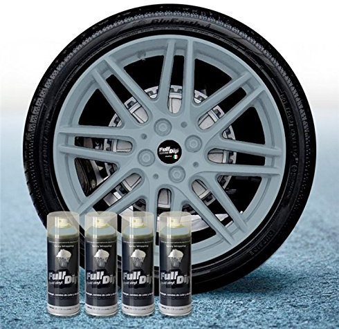 Sophisticauto 4 Stück Full Dip Nardo Grau Matt Pelable 400 ml