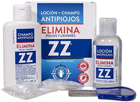 ZZ | Tratamiento Completo contra Piojos | Champú y Loción | Incluye Liendrera | Con permetrina | Seguro desde 3 Años | Loción 100 ml y Champú 125 ml
